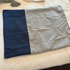 Elegant Blue and Gray Pillowcase